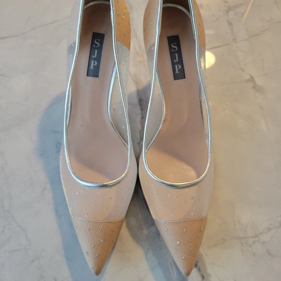 SJP by Sarah Jessica Parker Shoes - Worn once Sarah Jessica Parker Glass 70 Pointed Toe Pump, Ivey Raindrop Size 9